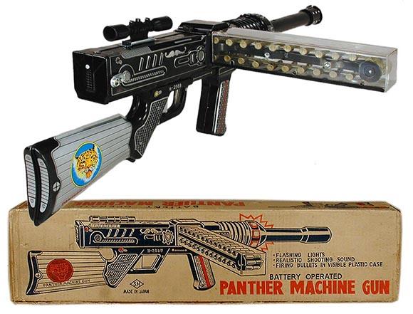 1964 Horikowa, Battery Operated Panther Machine Gun in Original Box